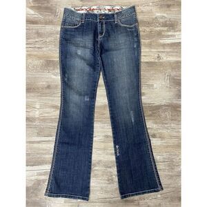 Gridlock Flared Jeans Low Rise Distressed Women’s Size 32